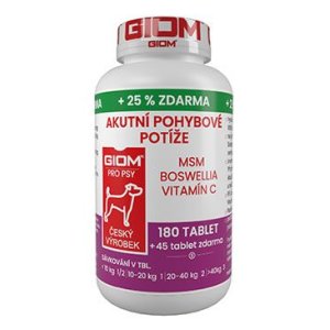 Giom S pes Akútne pohybové problémy 180 tbl+25% zadarmo