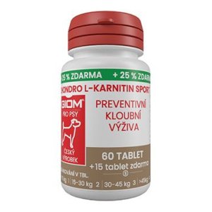 Giom S pes Chondro L-karnitín SPORT 60 tbl+25% zadarmo