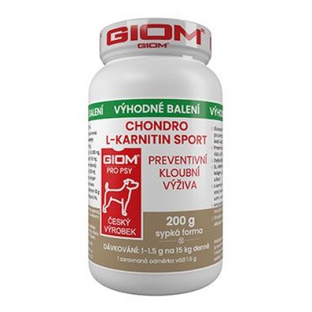 Giom S pes Chondro L-karnitin SPORT 200g plv