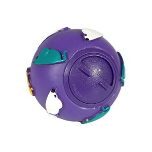 Hračka mačka Lopta na maškrty 7cm plast KAR