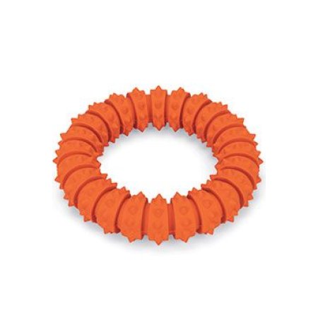 Hračka pes Kruh plávacie Vanilk. guma 15cm oranž. KAR