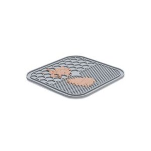 Lízacia podložka 20x20cm sivá KAR