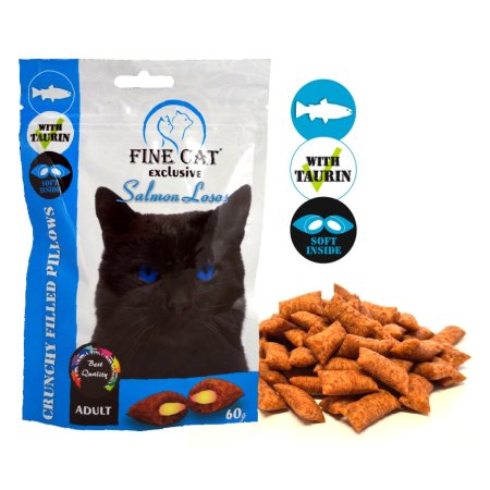 Fine Cat Exclusive Plnené vankúšiky pre mačky LOSOS 60g