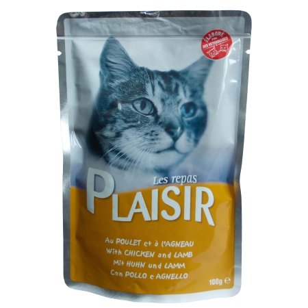 Plaisir Cat vrecko kuracie + pečeň 100g