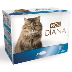 Diana eco kapsičky rybie kúsky v omáčke 12x100g
