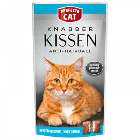 Perfecto Cat Plnené vankúšiky Anti Hairball 50g