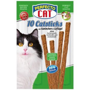 Perfecto Cat Mäsové tyčky králik & hydinové 50g (10ks)