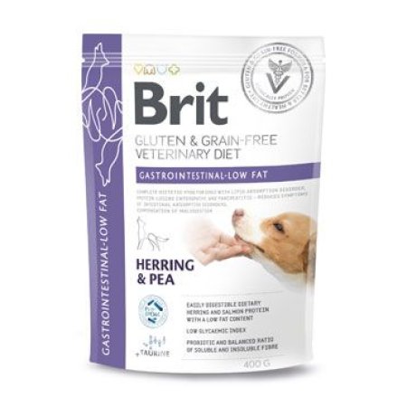 Brit VD Dog GF Gastrointestinal-Low fat 400g (EXPIRÁCIA 05/2024)