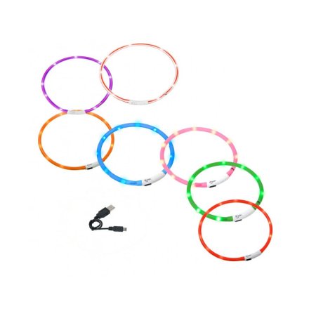 Visio Light svietiaci obojok 20-75cm Karlie oranžový