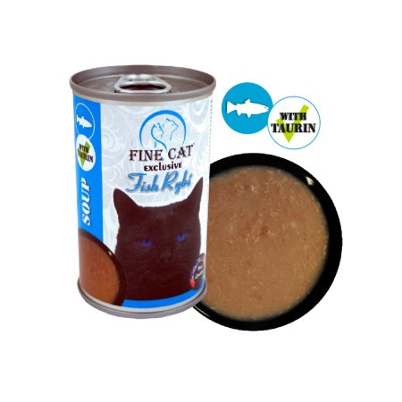 Fine Cat Exclusive Polievka pre mačky RYBÍ 158g