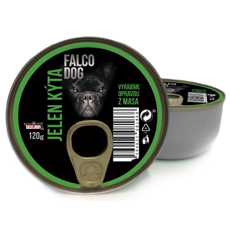 FALCO DOG mäsová konzerva jelenie stehno 120g