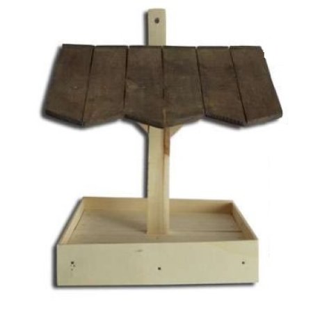 Drevené krmítko na stenu