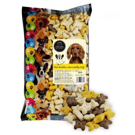 Fine Dog Bakery Mini kocka s vôňou vanilky 500g