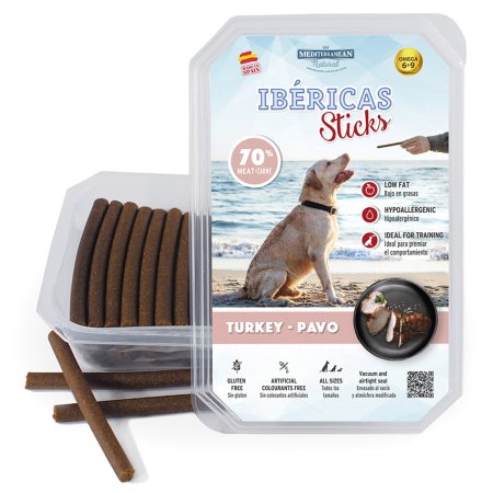 Pochúťka Ibéricas Sticks for Dog-Turkey 900g 75ks