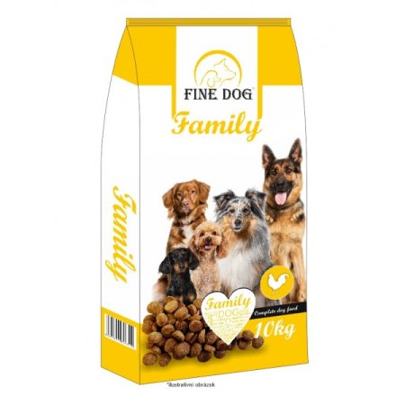 FINE DOG Family granule pre psov s kuracím 10kg