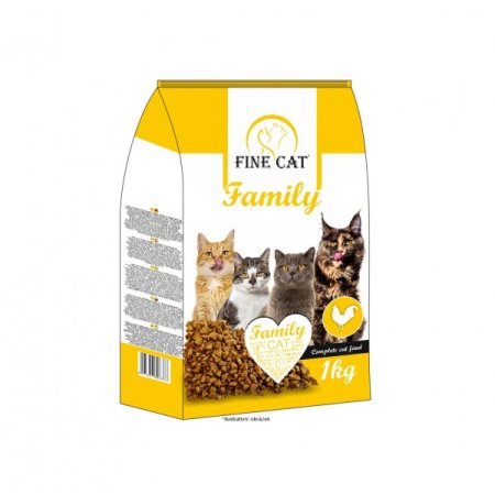 FINE CAT Family granule pre mačky s kuracím 1kg