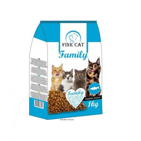 FINE CAT Family granule pre mačky s RYBOU 1kg