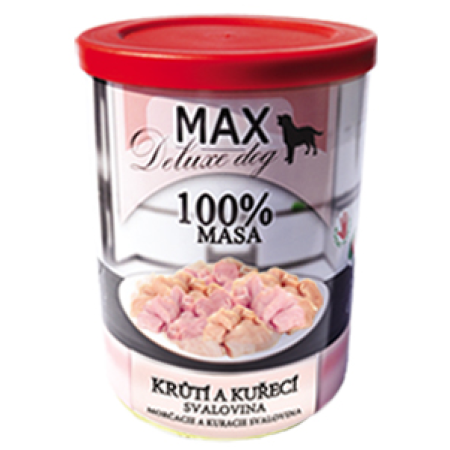 MAX deluxe morčacie a kuracie svalovina 400g