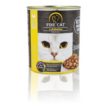 Fine Cat konzerva pre mačky s hydinovým 830g