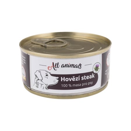 All Animals DOG hovädzí steak 100g