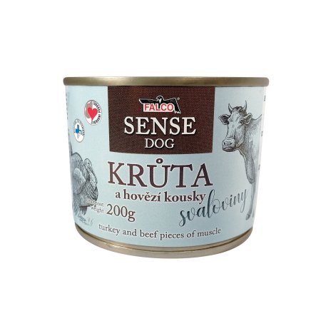 FALCO SENSE DOG morka a hovädzie 200g