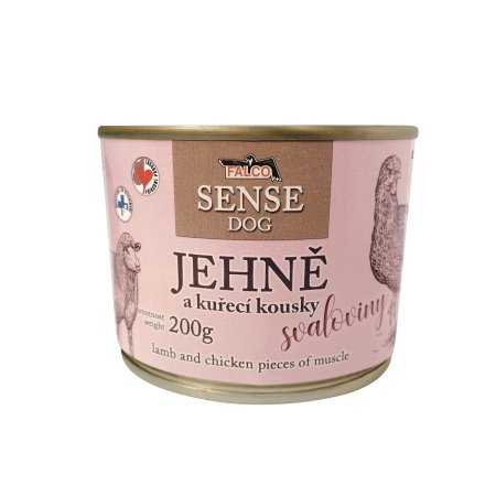 FALCO SENSE DOG jahňacie a kura 200g