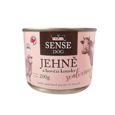 FALCO SENSE DOG jahňacie a hovädzie 200g