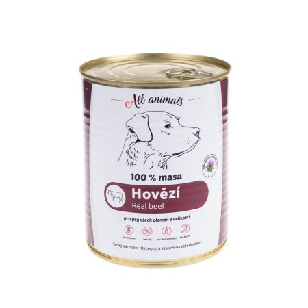 All Animals DOG hovädzie mleté mäso 800 g