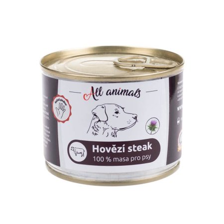 All Animals DOG hovädzí steak 200g