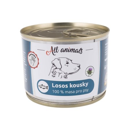 All Animals DOG losos kúsky 200g