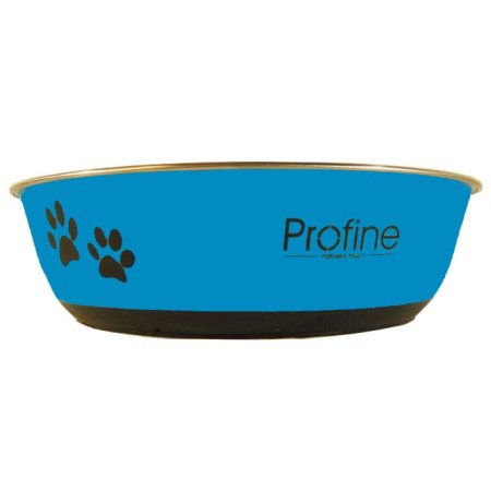 Profine nerezová miska 400ml s gumou S (modrá)
