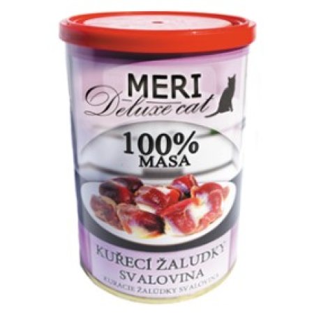 MERI CAT deluxe kuracie žalúdky - svalovina 400g