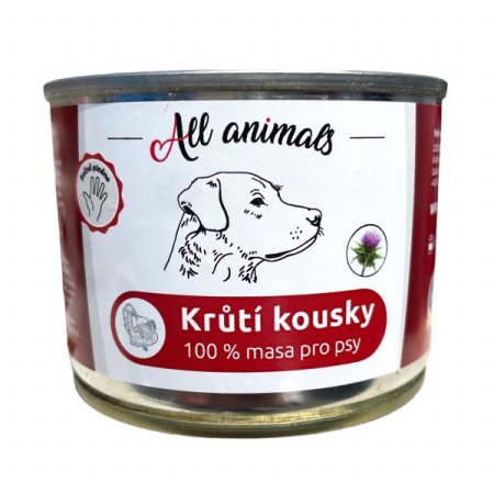 All Animals DOG morka kúsky 200g