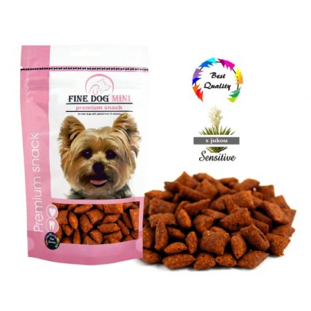 FINE DOG MINI Plnené vankúšiky SENSITIVE 80g