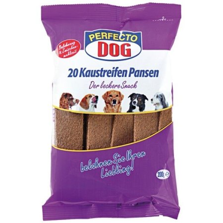 Perfecto Dog Mäsové plátky s hovädzím bachorom 20ks 200g