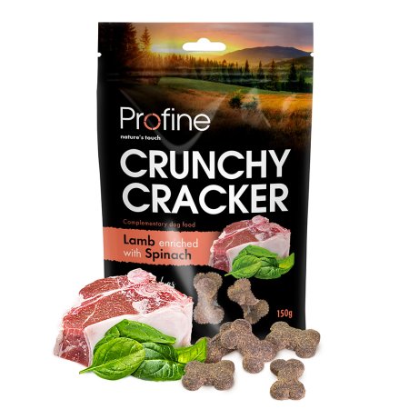 Profine Dog Crunchy Cracker Jahňacie s Spinach 150 g