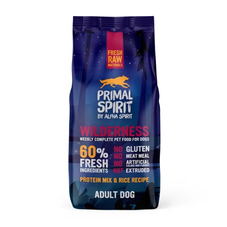 Primal Spirit Dog 60% Wilderness 12 kg