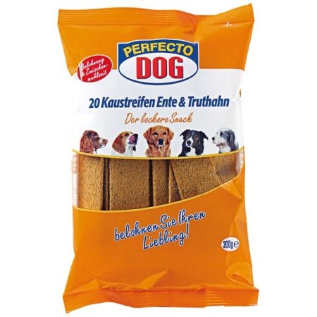 Perfecto Dog Mäsové plátky morka + kačica 20ks 200g