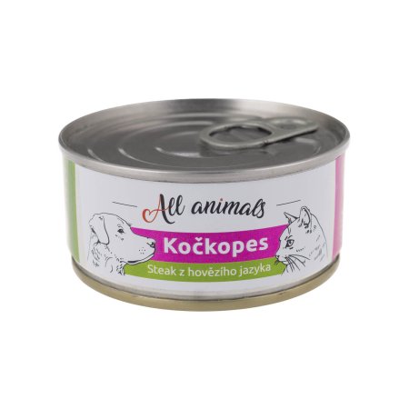 All Animals MAČKOPES steak z hovädzieho jazyka 100g