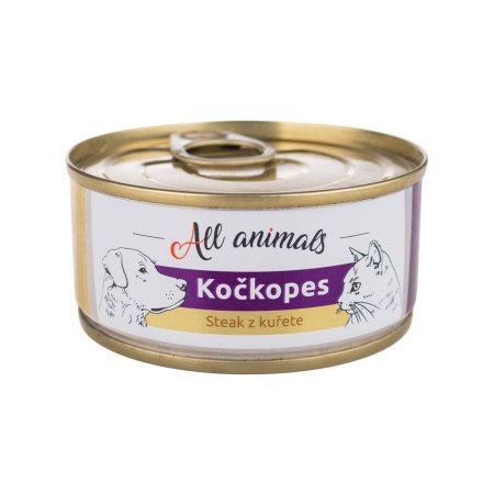 All Animals MAČKOPES steak z kurčaťa 100g