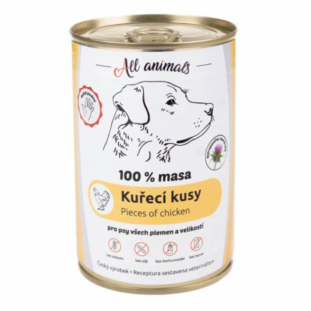 All Animals DOG kuracie kusy 400g