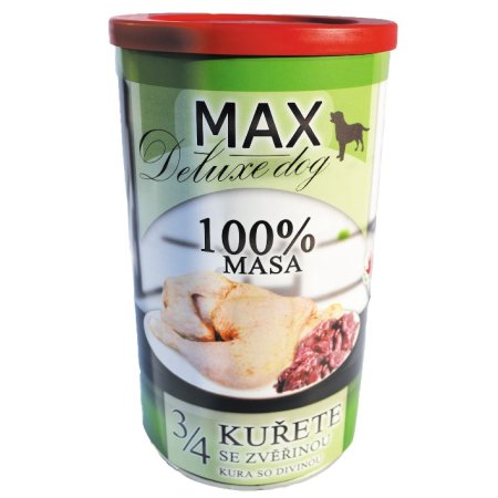 MAX deluxe 3/4 kurčaťa so zverinou 1200g