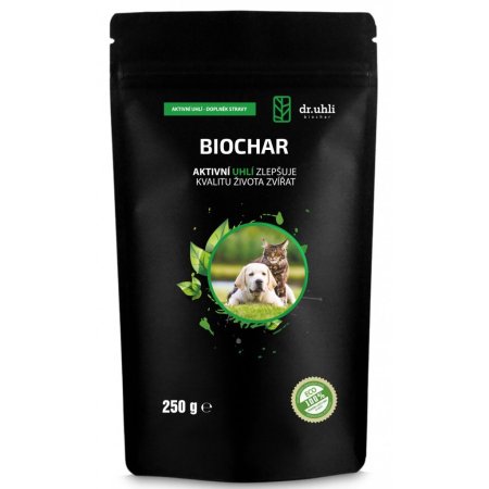 DR UHLI Biochar Aktívne uhlie pre zvieratá Prášok 250g