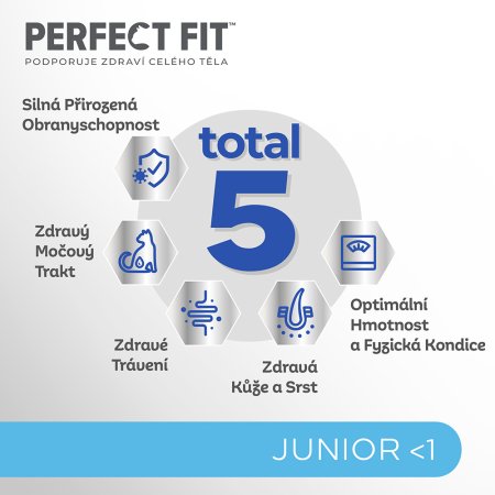 PERFECT FIT granule pre mačky Junior s kuracím 750 g