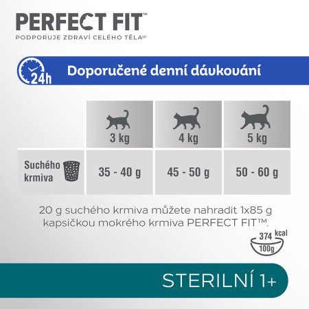 PERFECT FIT granule pre mačky Sterile s kuracím 1,4 kg