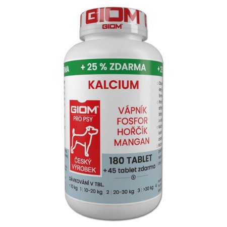 Giom S Kalcium 180 tbl. +25% zadarmo