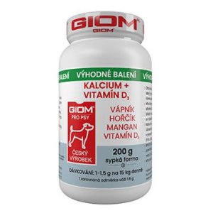 Giom S ERA kalcium + D3- pes, mačka, 200 g