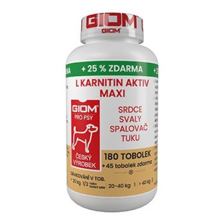 Giom S pes L-karnitín Aktiv 60 MAXI tbl+25% zadarmo