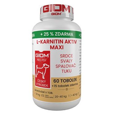 Giom S pes L-karnitín Aktiv 60 MAXI tbl+25% zadarmo