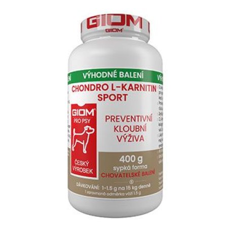 Giom S pes Chondro L-karnitín SPORT 400g plv